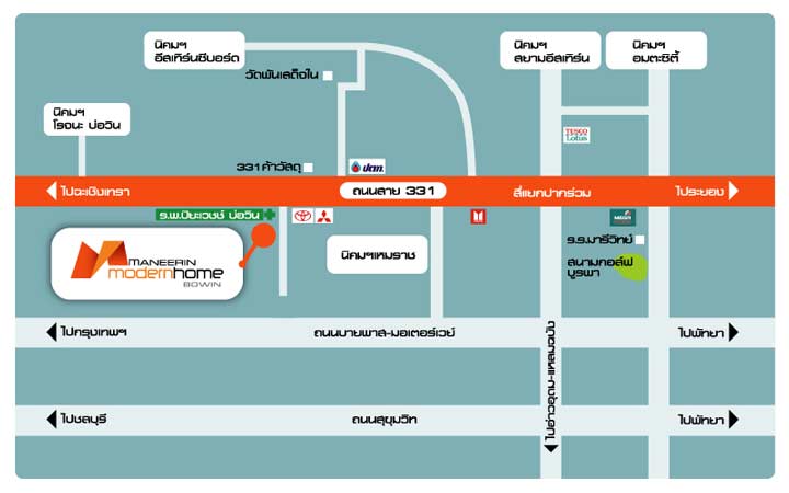 มณีรินทร์ โมเดิร์นโฮม บ่อวิน