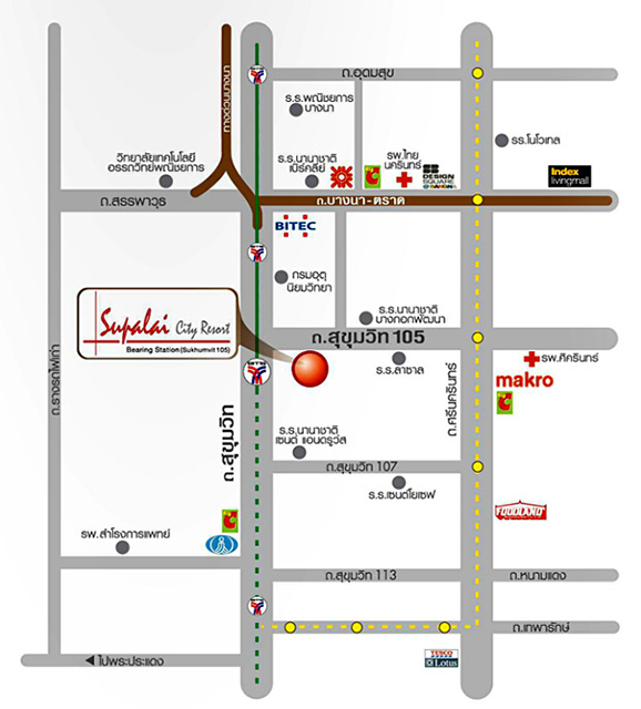 ศุภาลัย ซิตี้ รีสอร์ท สถานีแบริ่ง (สุขุมวิท 105)