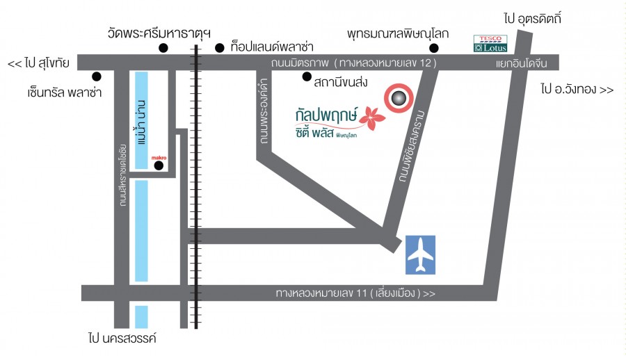 กัลปพฤกษ์ ซิตี้ พลัส พิษณุโลก