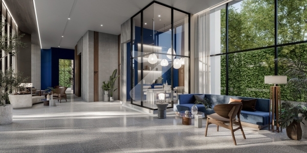 common area (render) Tower A Lobby