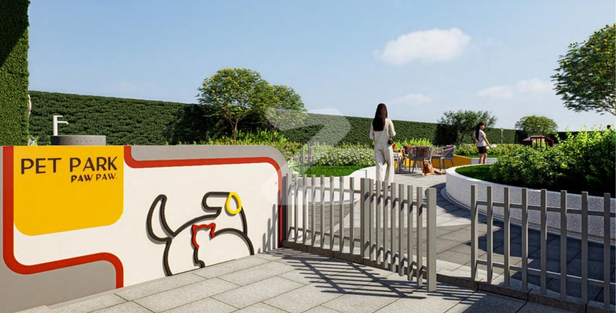 ภาพจำลอง ทางเข้าสวนสัตว์เลี้ยง Pet Park เคฟ บลูม เกษตร