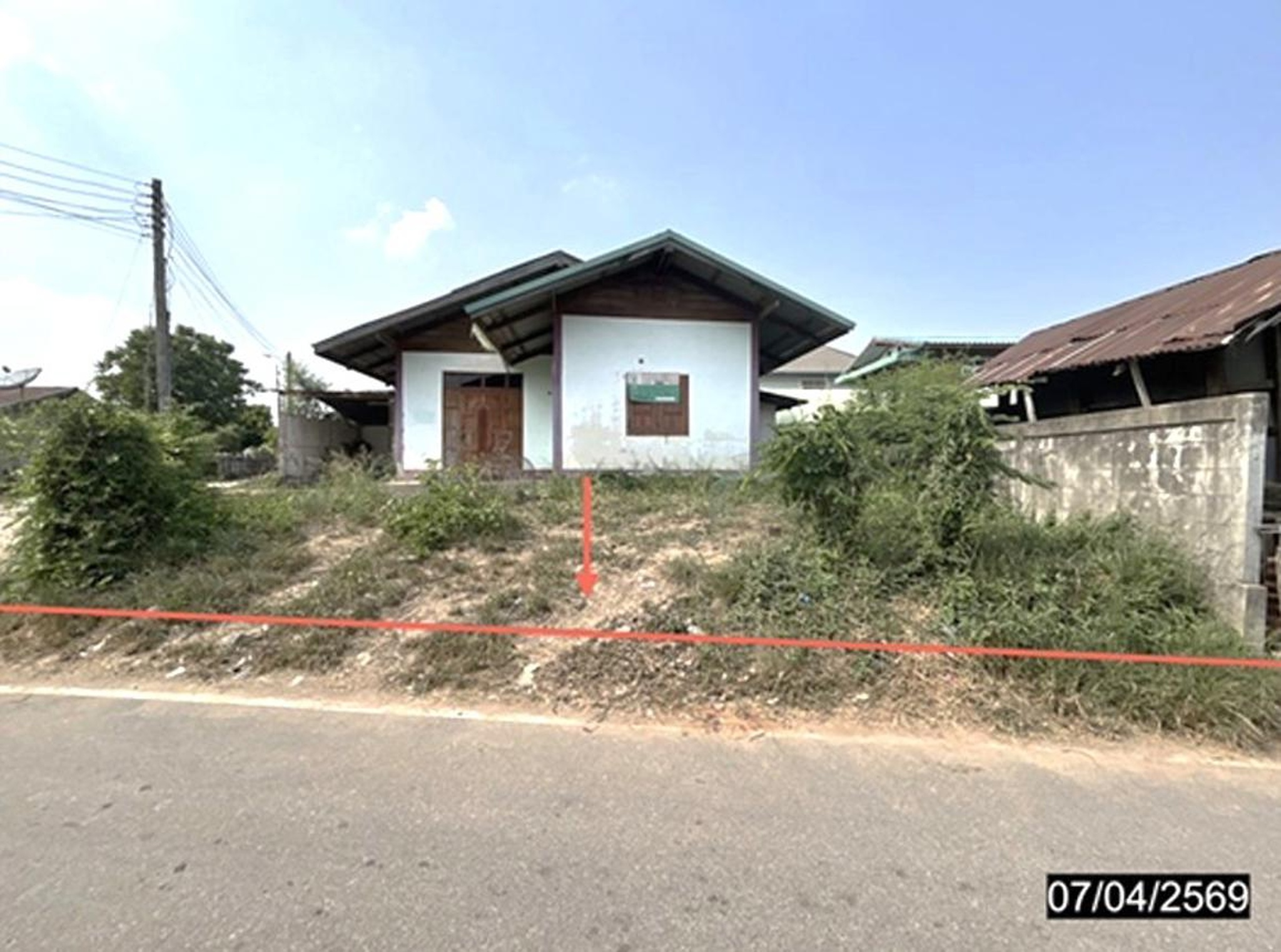 ทรัพย์สถาบันโดย KASIKORNBANK บ้านเดี่ยว ถนนทางเข้าบ้านเหล็ก
