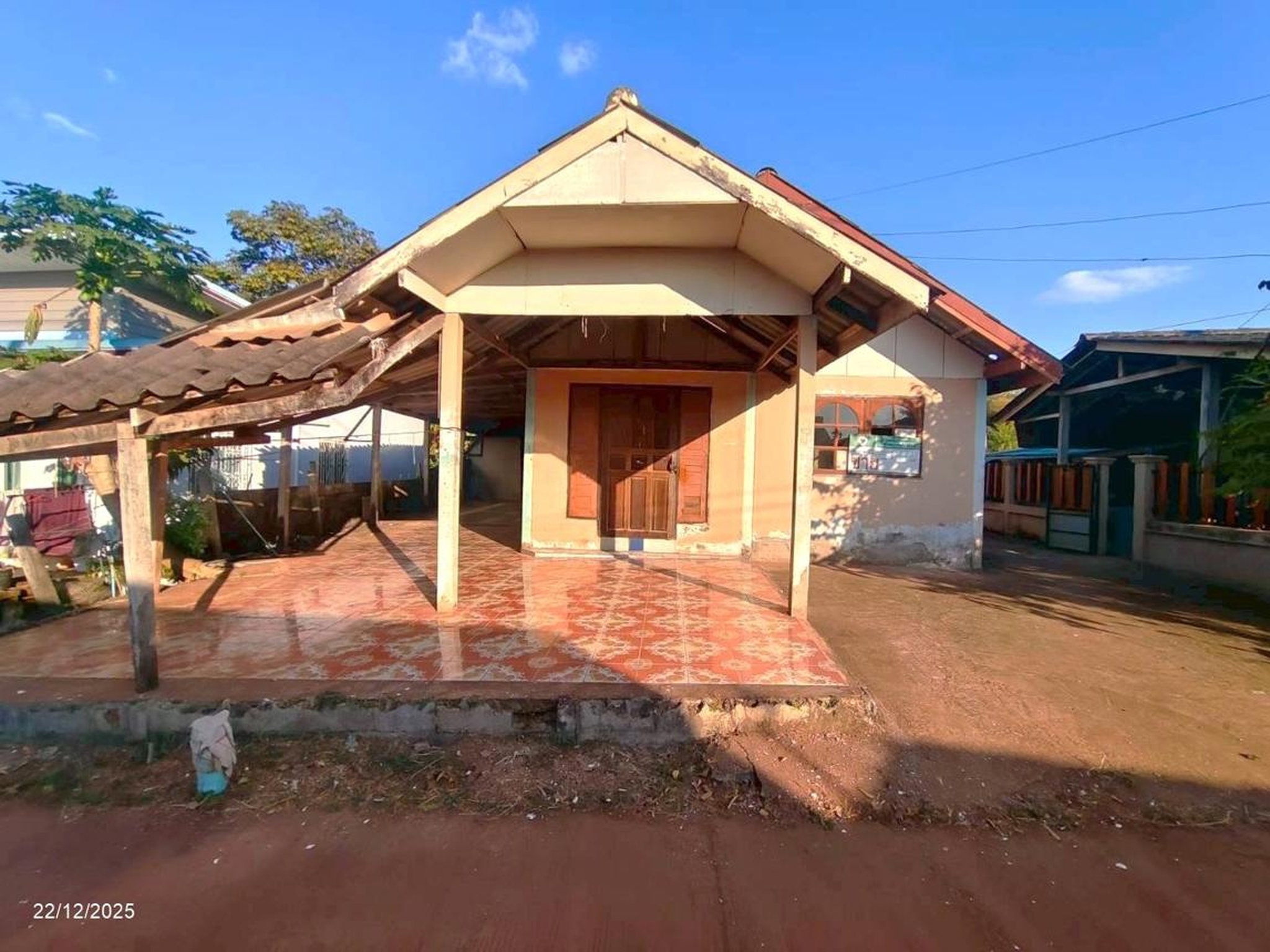 ทรัพย์สถาบันโดย KASIKORNBANK บ้านเดี่ยว ถนนสายบ้านเชียงยืน - บ้านจำปา (อด.3102)