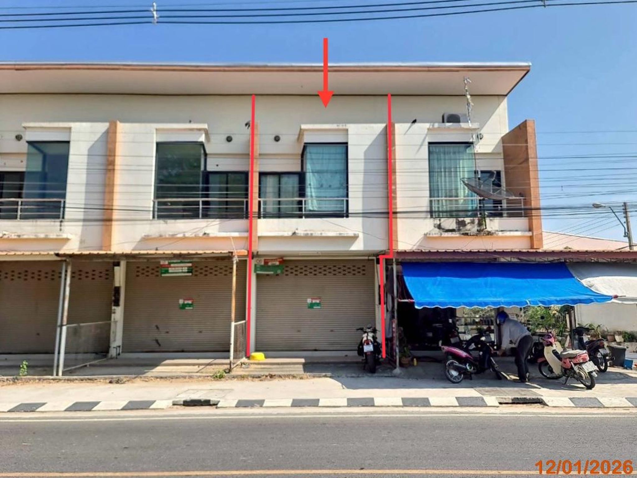 ทรัพย์สถาบันโดย KASIKORNBANK ตึกแถว-อาคารพาณิชย์ ซอยนิคมประจิม ถนนสายสตึก - ชุมพวง (ทล.2226)