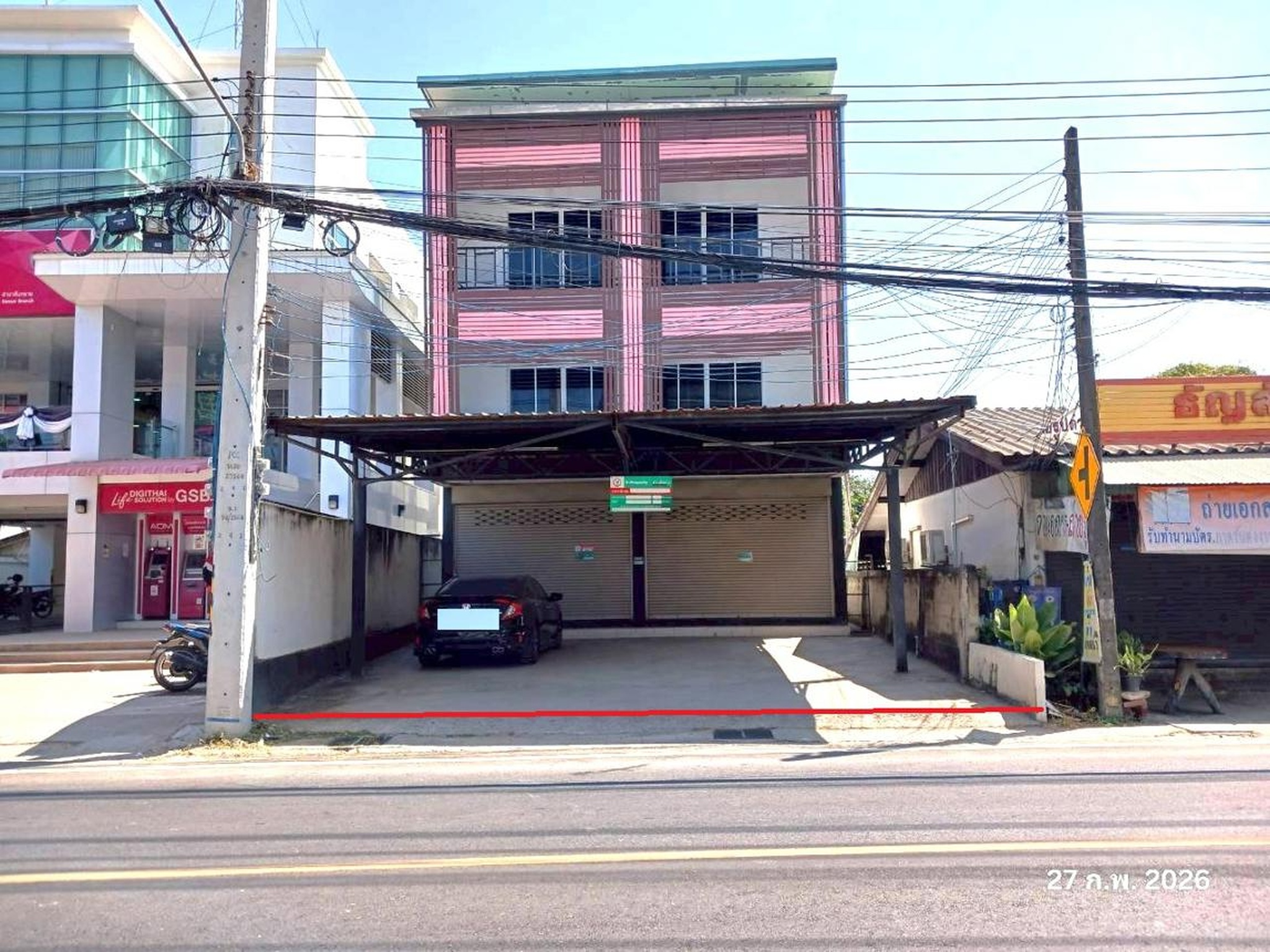 ทรัพย์สถาบันโดย KASIKORNBANK ตึกแถว-อาคารพาณิชย์ ถนนสายสันทรายน้อย-ม.แม่โจ้ (ทล.1367)