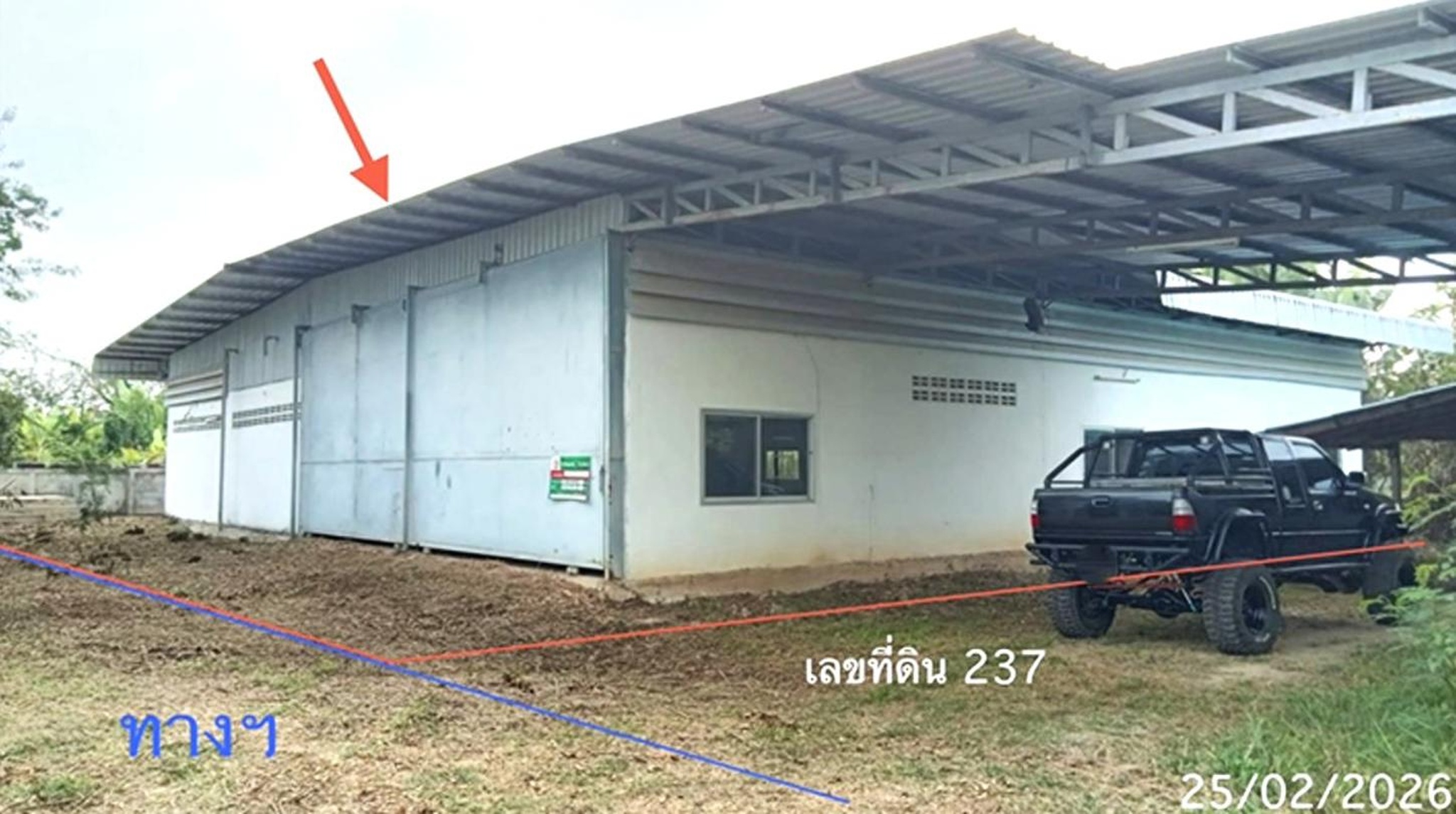 ทรัพย์สถาบันโดย KASIKORNBANK โกดัง/โรงงาน ถนนสายทุ่งโฮ้ง - ป่าแดง(ทล.1101)