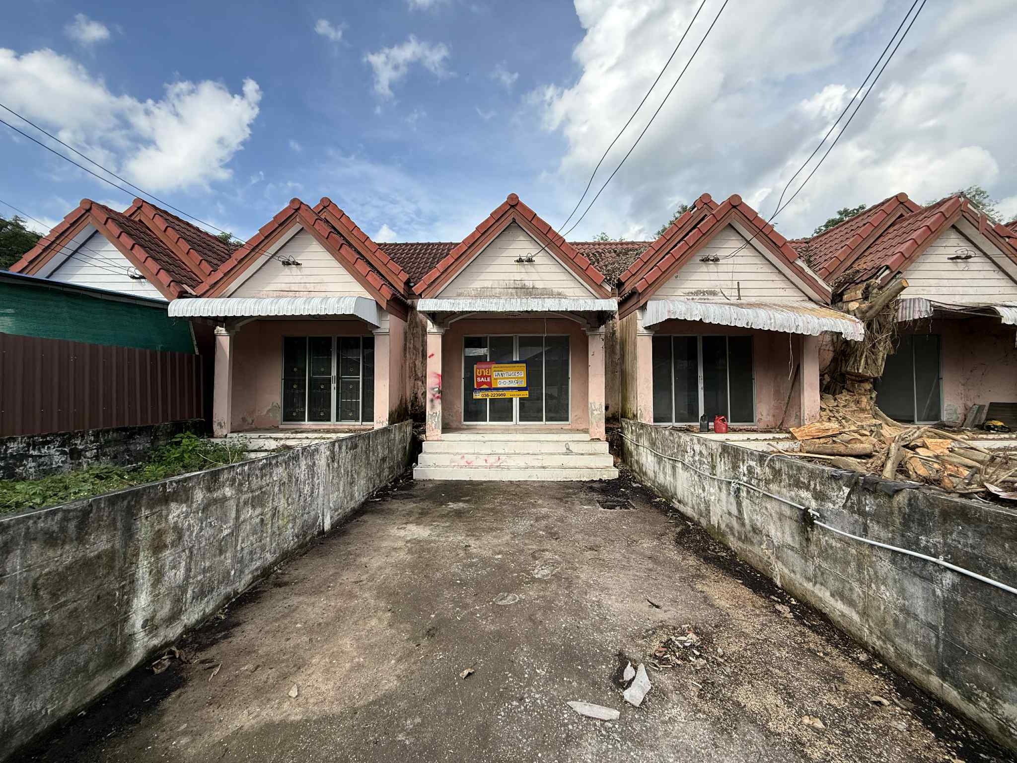 💟 ทาวเฮ้าส์ชั้นเดียว โครงการบ้านสวนแสนสุข องครักษ์  💟