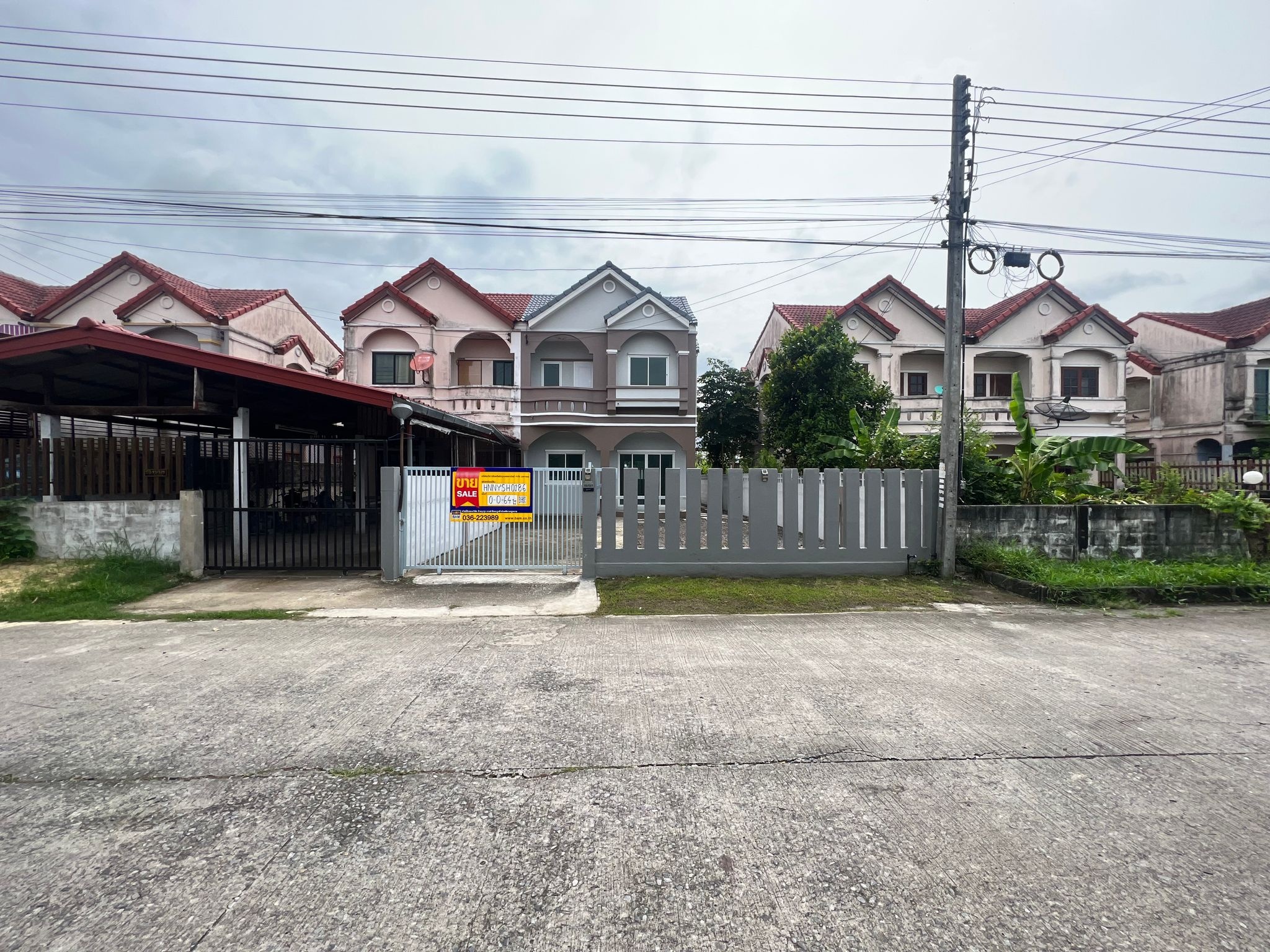 💟 บ้านแฝด โครงการบ้านสวนแสนสุข องครักษ์ : ปรับปรุงใหม่ 💟