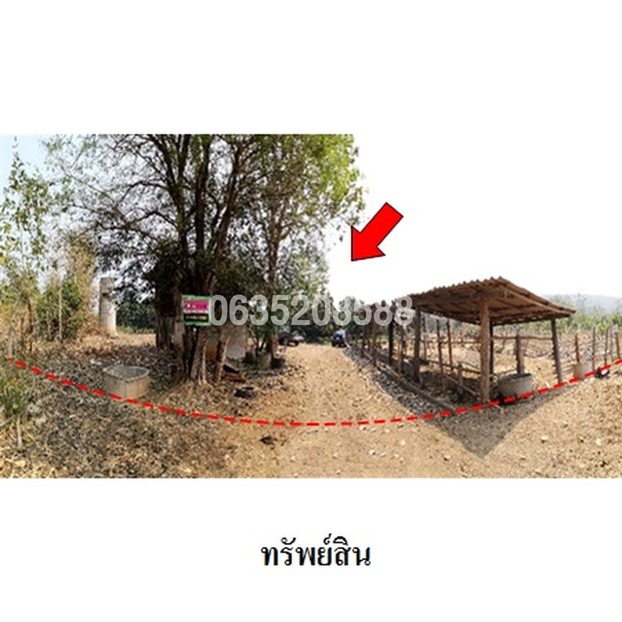 ขายที่ดิน ถนนทางหลวงชนบท (ลพ.6043)