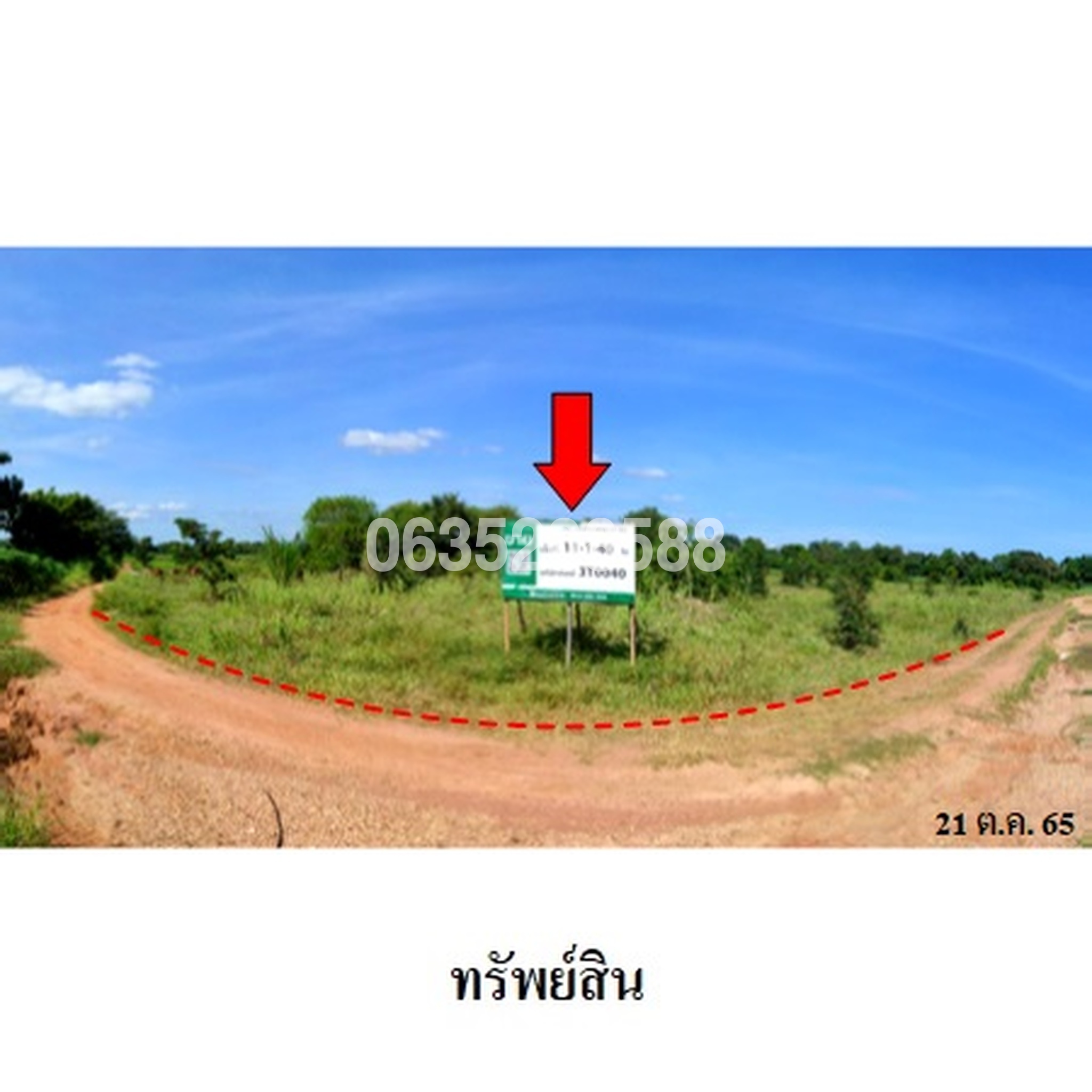 ขายที่ดิน ถนนสายบ้านหนองบัวขาว-บัานโสกตลับ (ชย.3001)