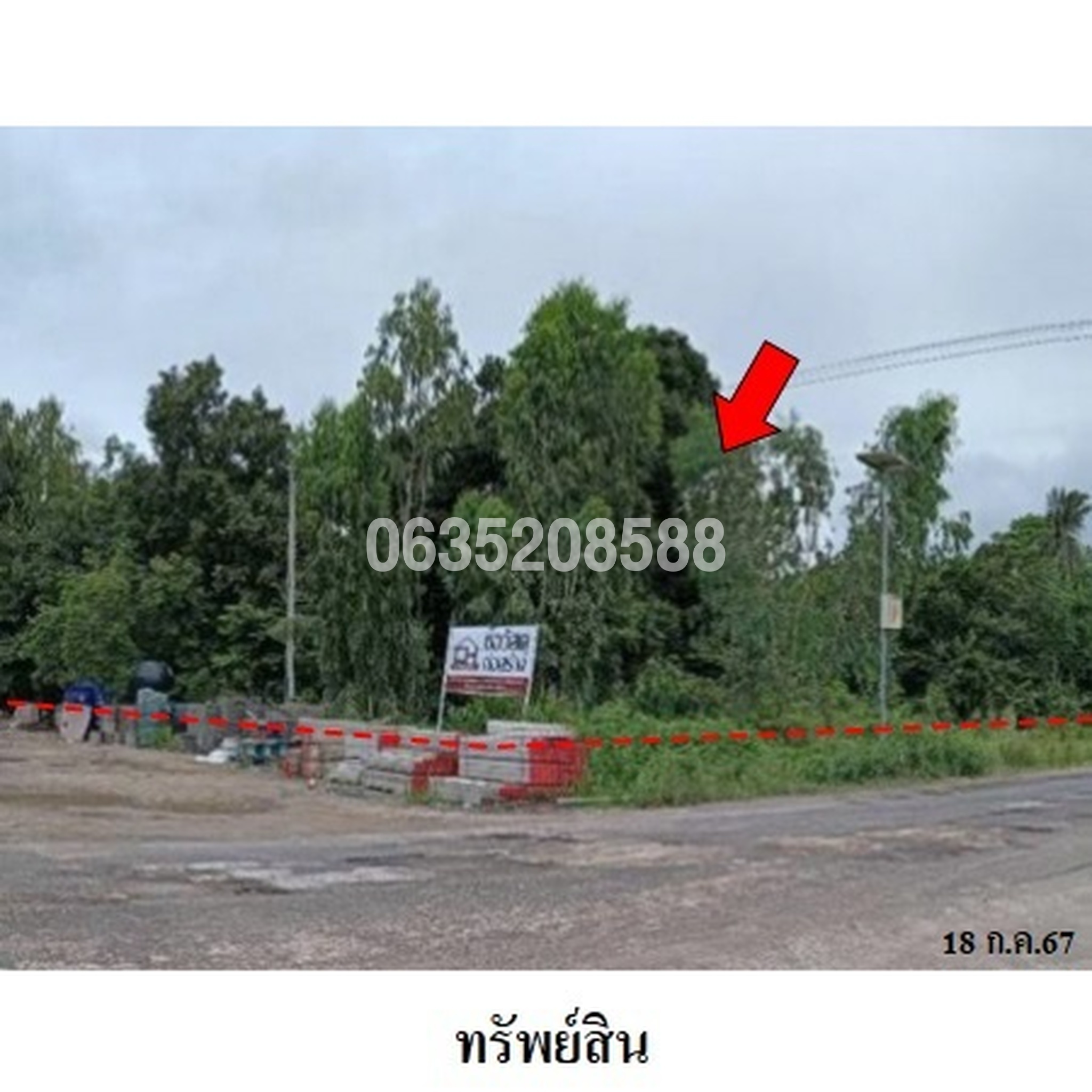 ขายที่ดิน ถนนสายนิคมลำโดมน้อย-โนนสมบูรณ์
