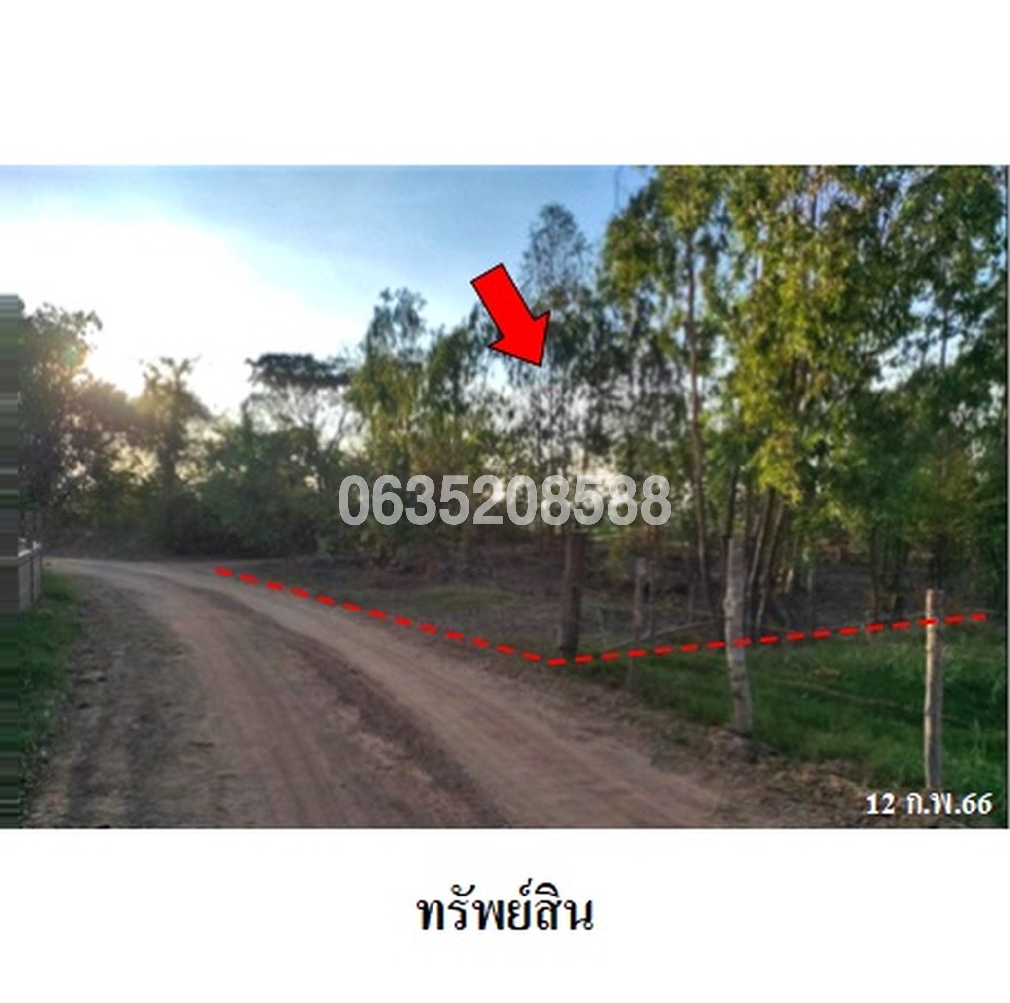 ขายที่ดิน ถนนสายบ้านโพนงาม-บ้านคุ้มกลาง (มค.3058)