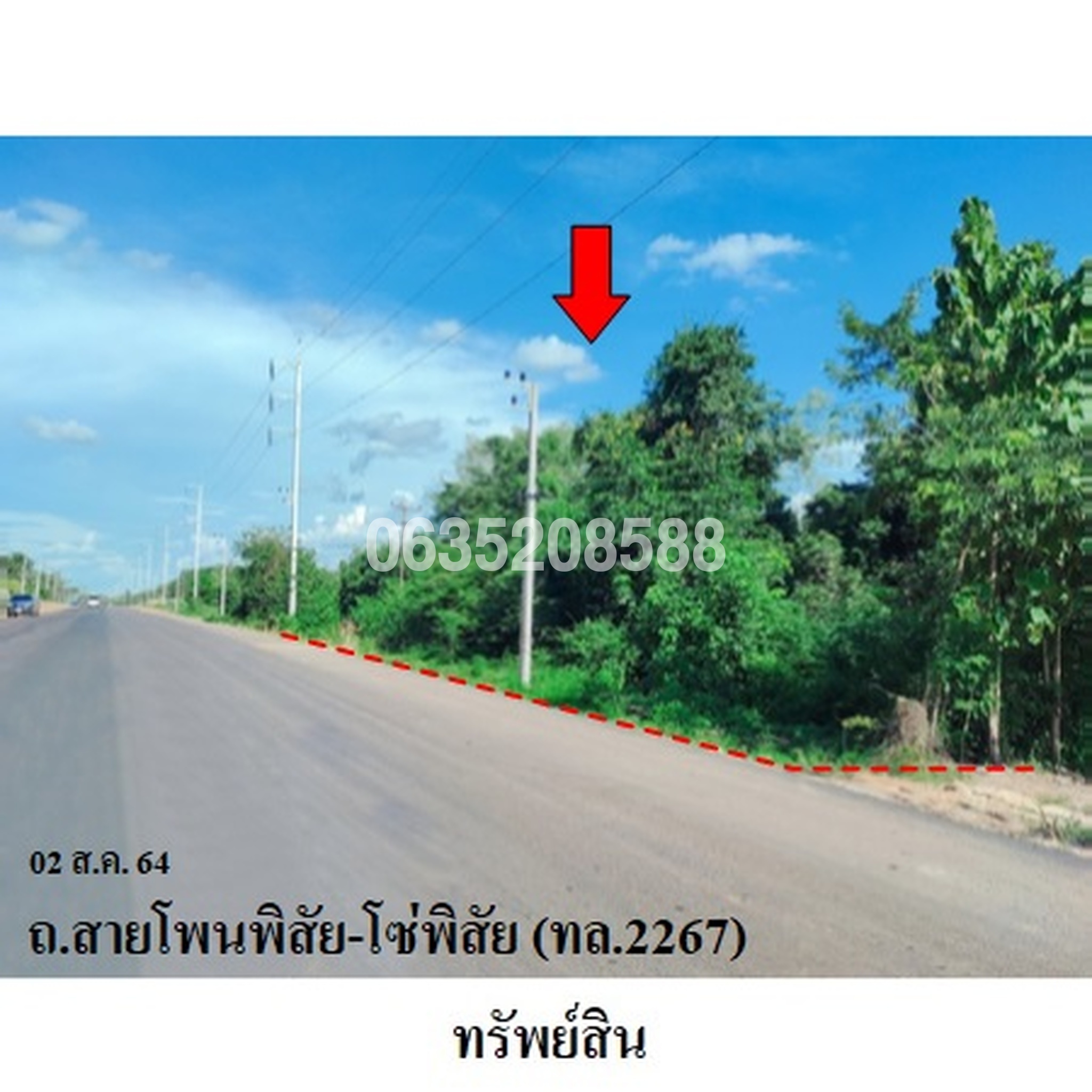 ขายที่ดิน ถนนโพนพิสัย-โซ่พิสัย (ทล.2267)