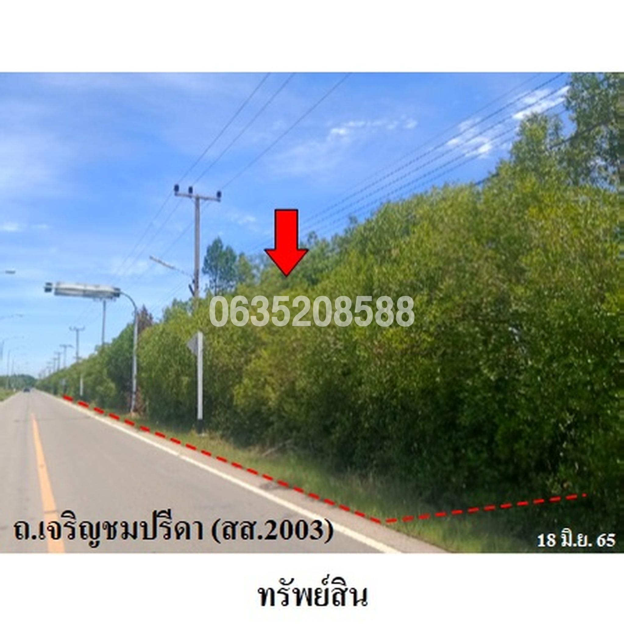 ขายที่ดิน ถนนเจริญชมปรีดา (สส.2003)