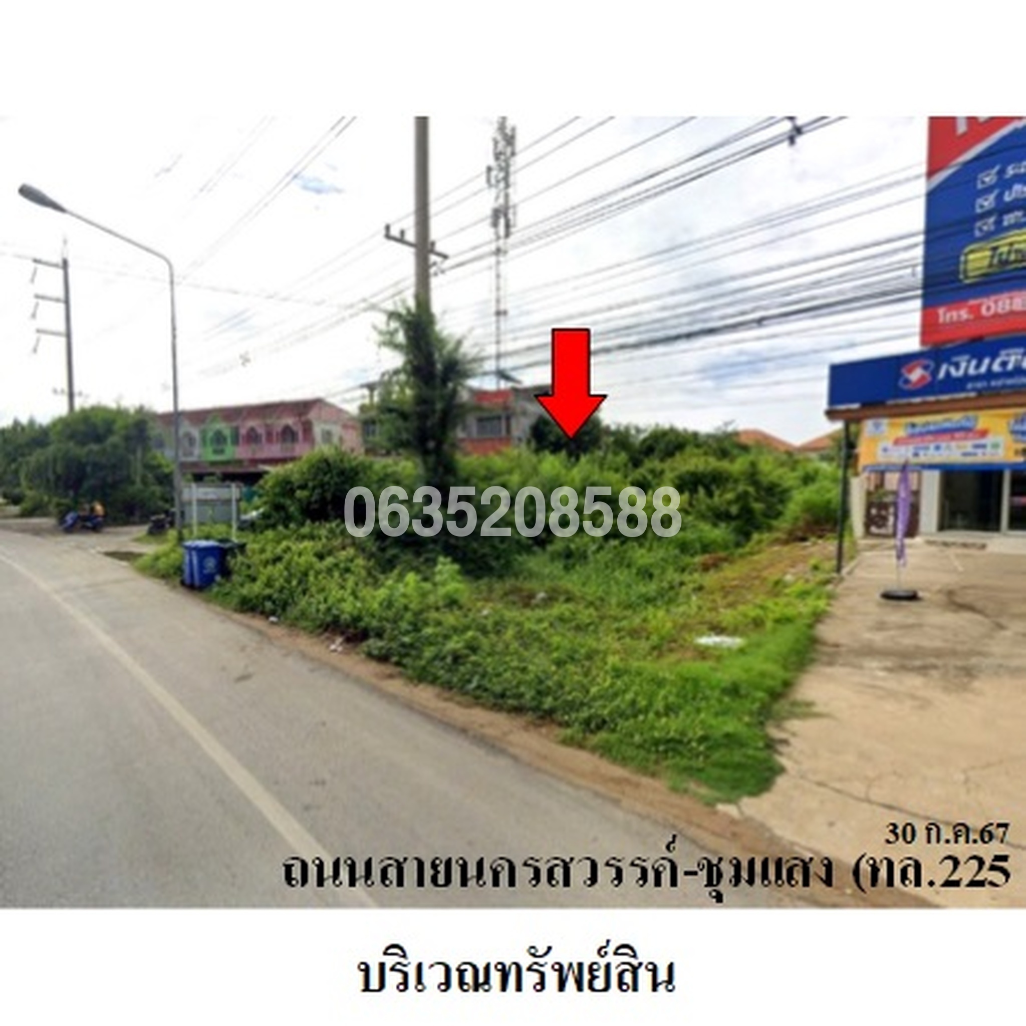 ขายที่ดิน ถนนสายนครสวรรค์-ชุมแสง (ทล.225)