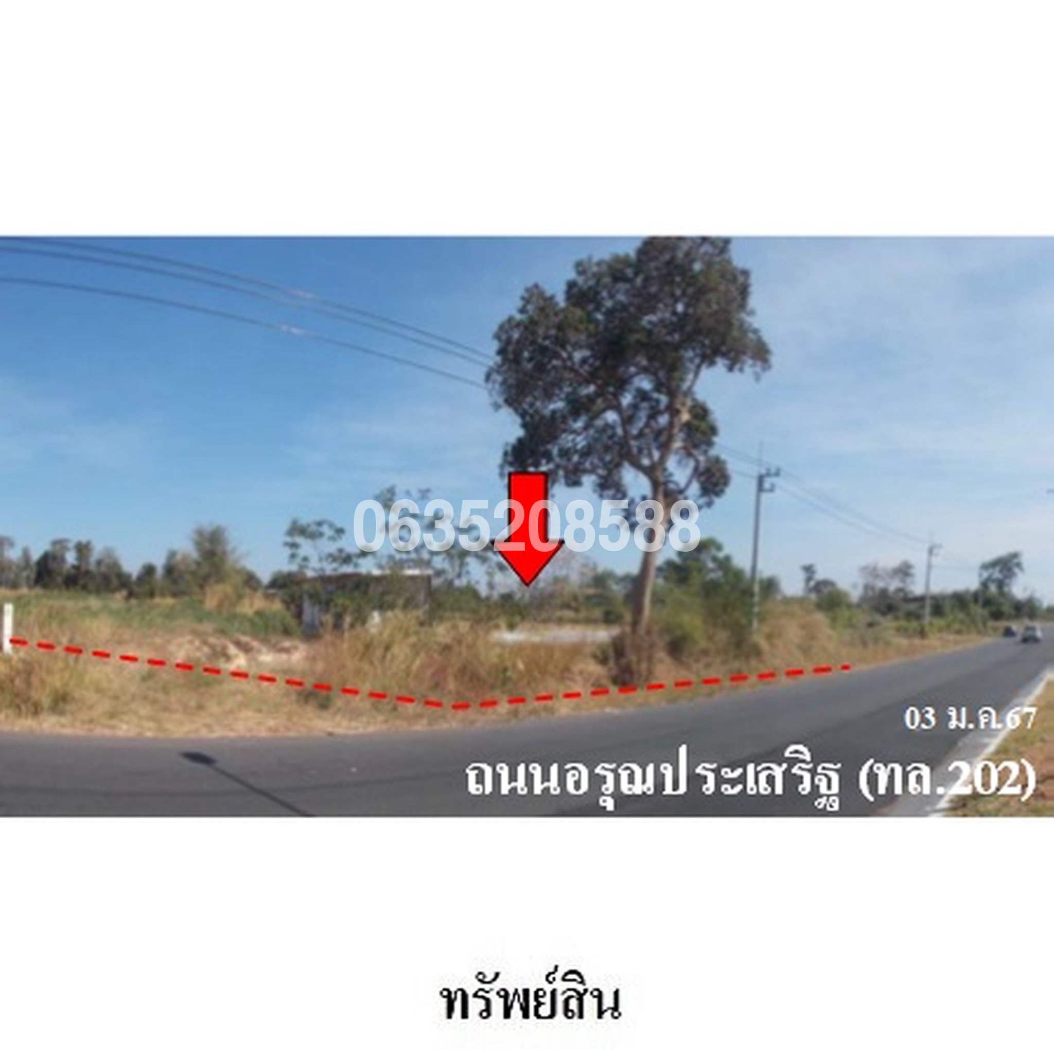 ขายที่ดิน ถนนอรุณประเสริฐ (ทล.202)