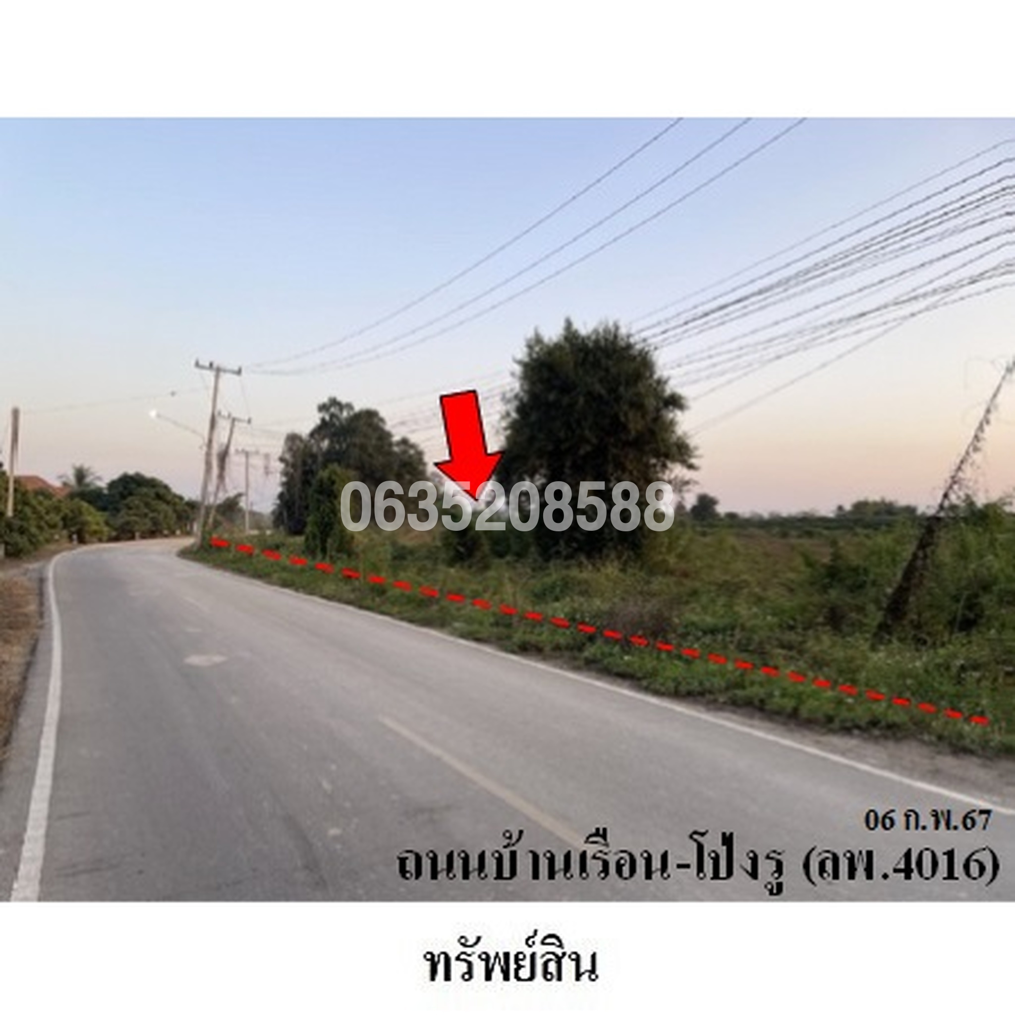 ขายที่ดิน ถนนสายสบทา-ท่าลี่ (ทล.1156)