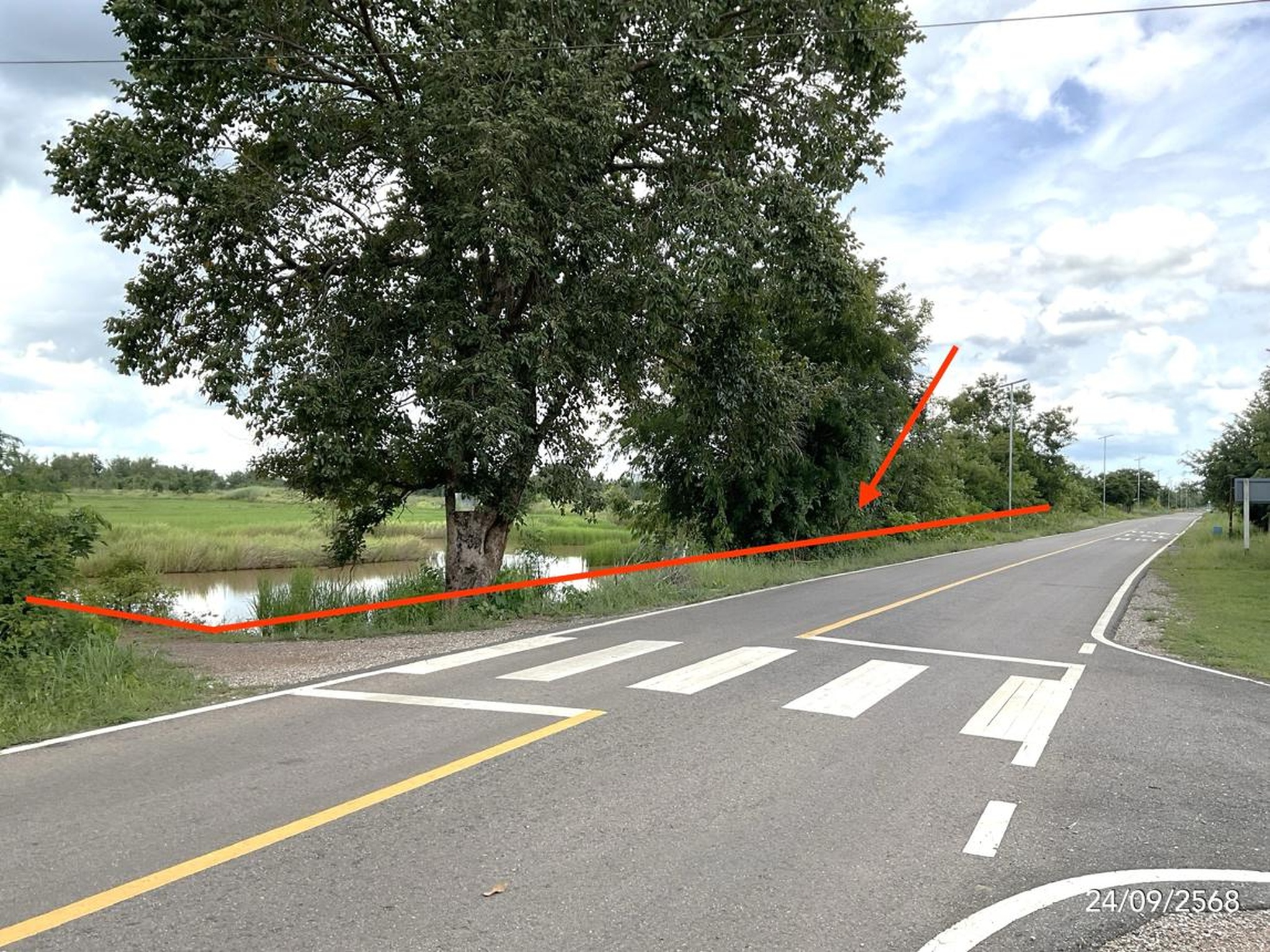 ทรัพย์สถาบันโดย KASIKORNBANK ที่ดิน ถนนสายบ้านด่าน-บ้านหนองกอย แยกจากถนนสายเลี่ยงเมือง-ด่านพรมแดน (สก.2089)