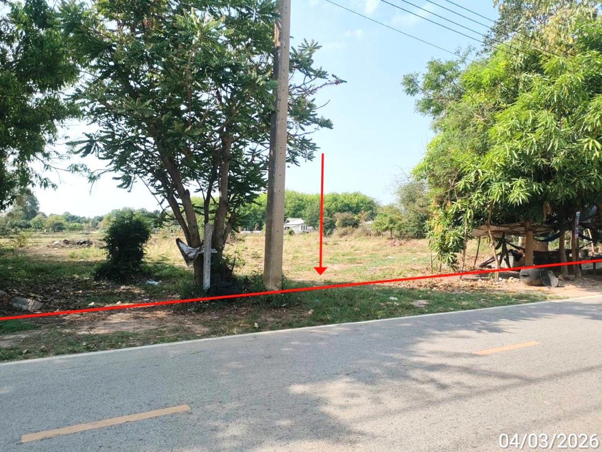 ทรัพย์สถาบันโดย KASIKORNBANK ที่ดิน ถนนสายร้อยเอ็ด-อาจสามารถ (ทล.2043)