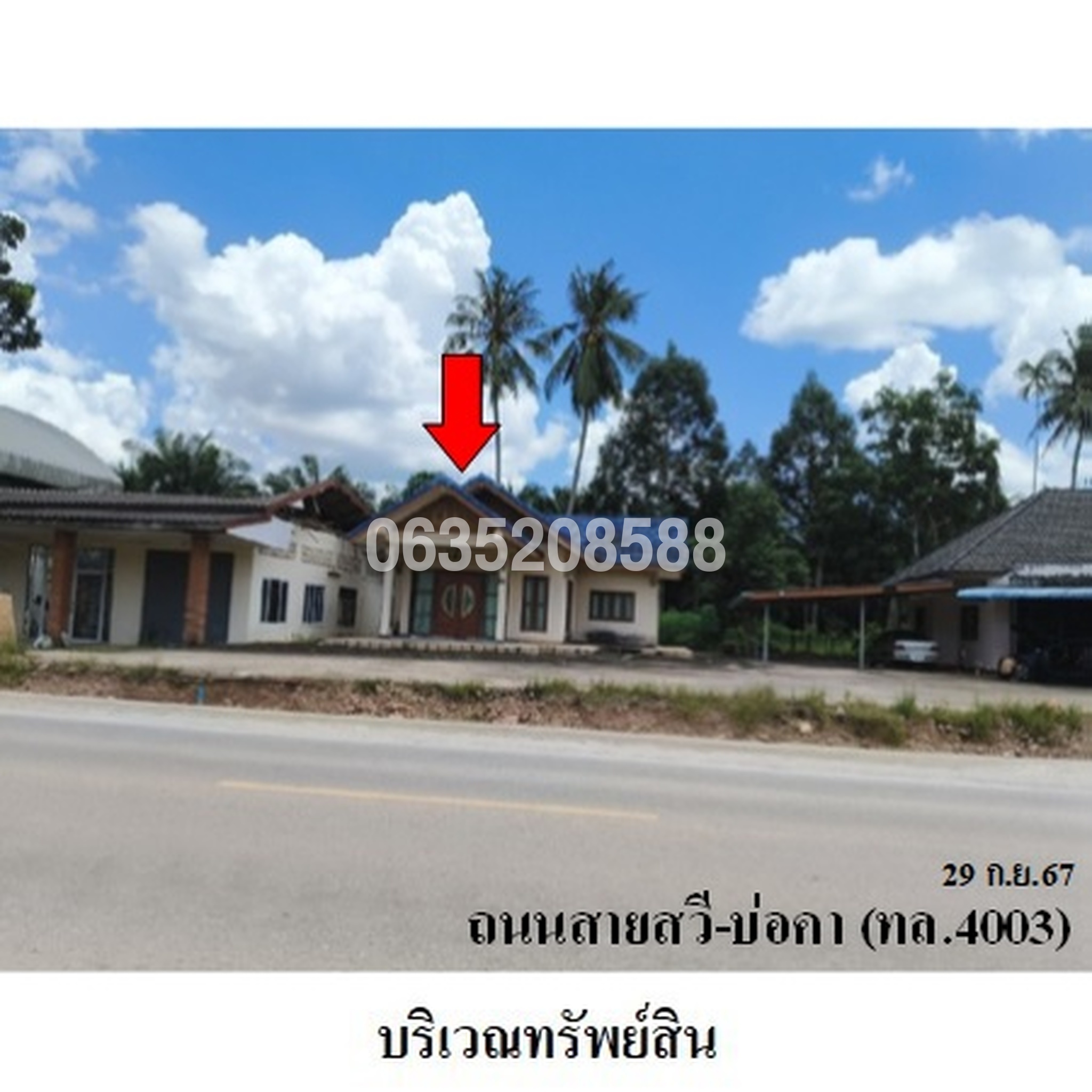 ขายโกดัง/โรงงาน ถนนสายสวี-บ่อคา (ทล.4003)