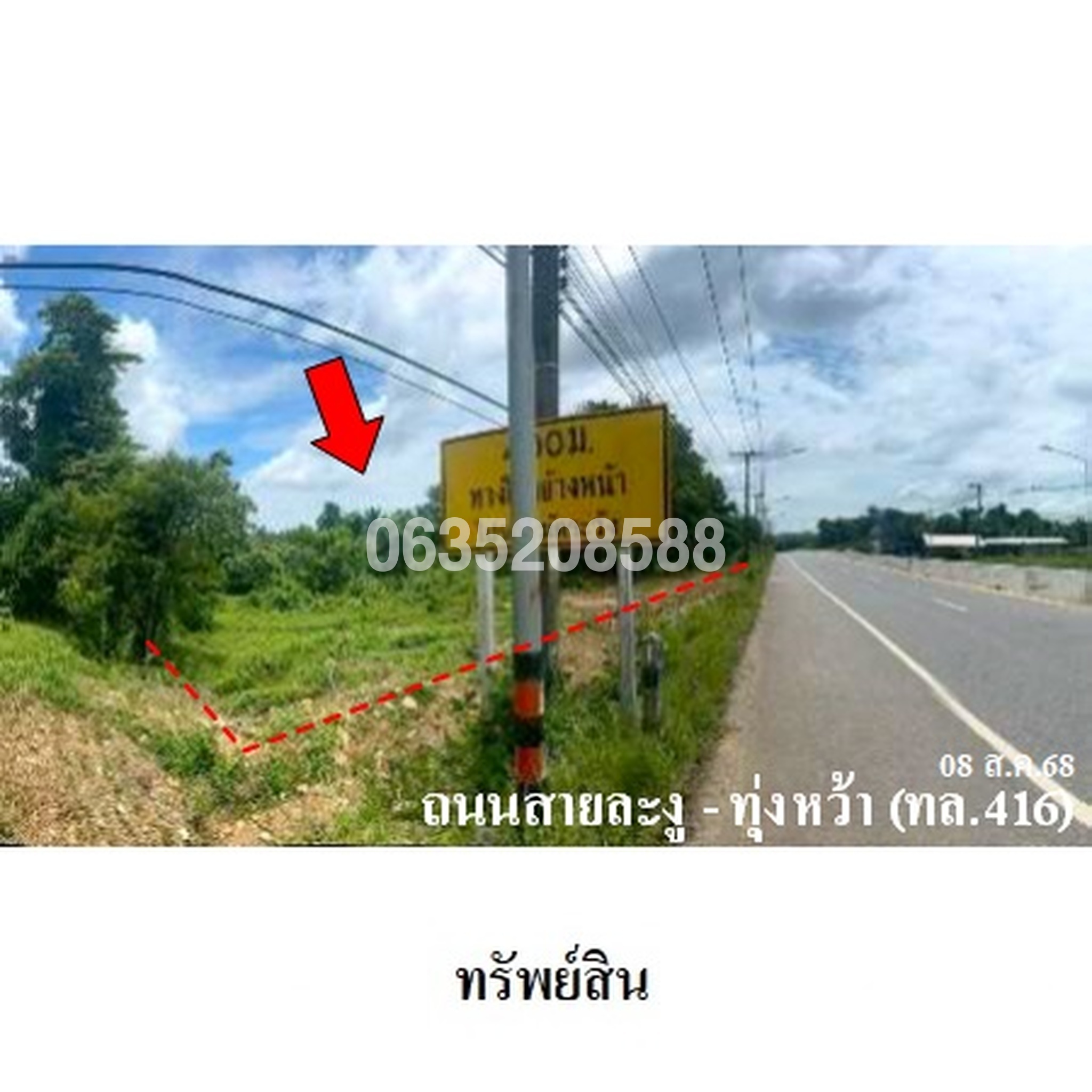 ขายที่ดิน ถนนสายละงู- ทุ่งหว้า (ทล.416)