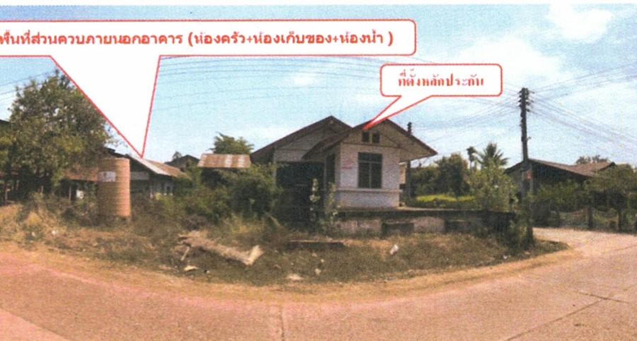 ทรัพย์สถาบันโดย อาคารสงเคราะห์ บ้านเดี่ยว  อากาศอำนวย สกลนคร