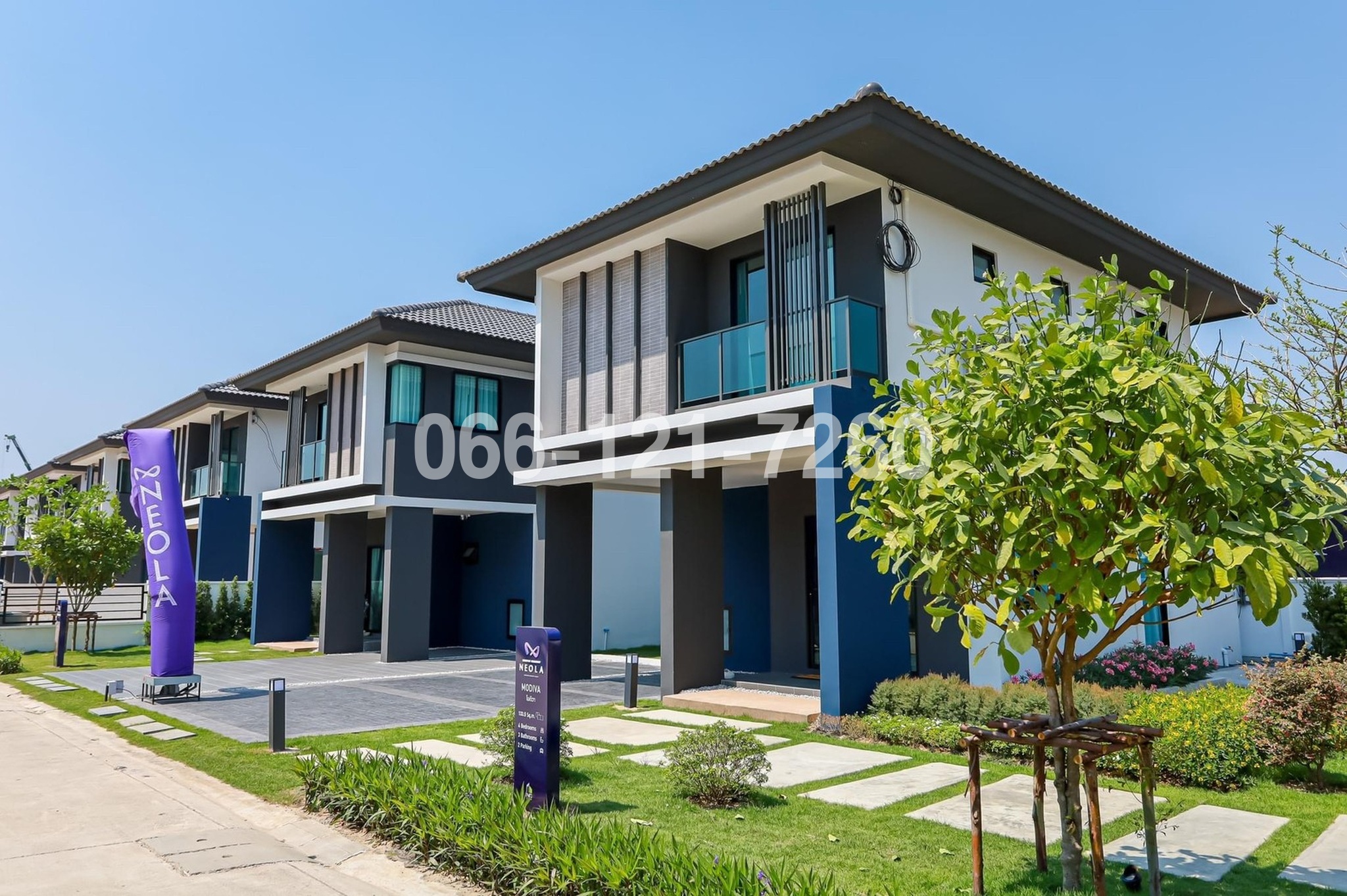บ้านแฝดฟังก์ชันบ้านเดี่ยว บ้านฟ้ากรีนเนอรี่ นีโอล่า วงแหวน-ลำลูกกา คลอง 7