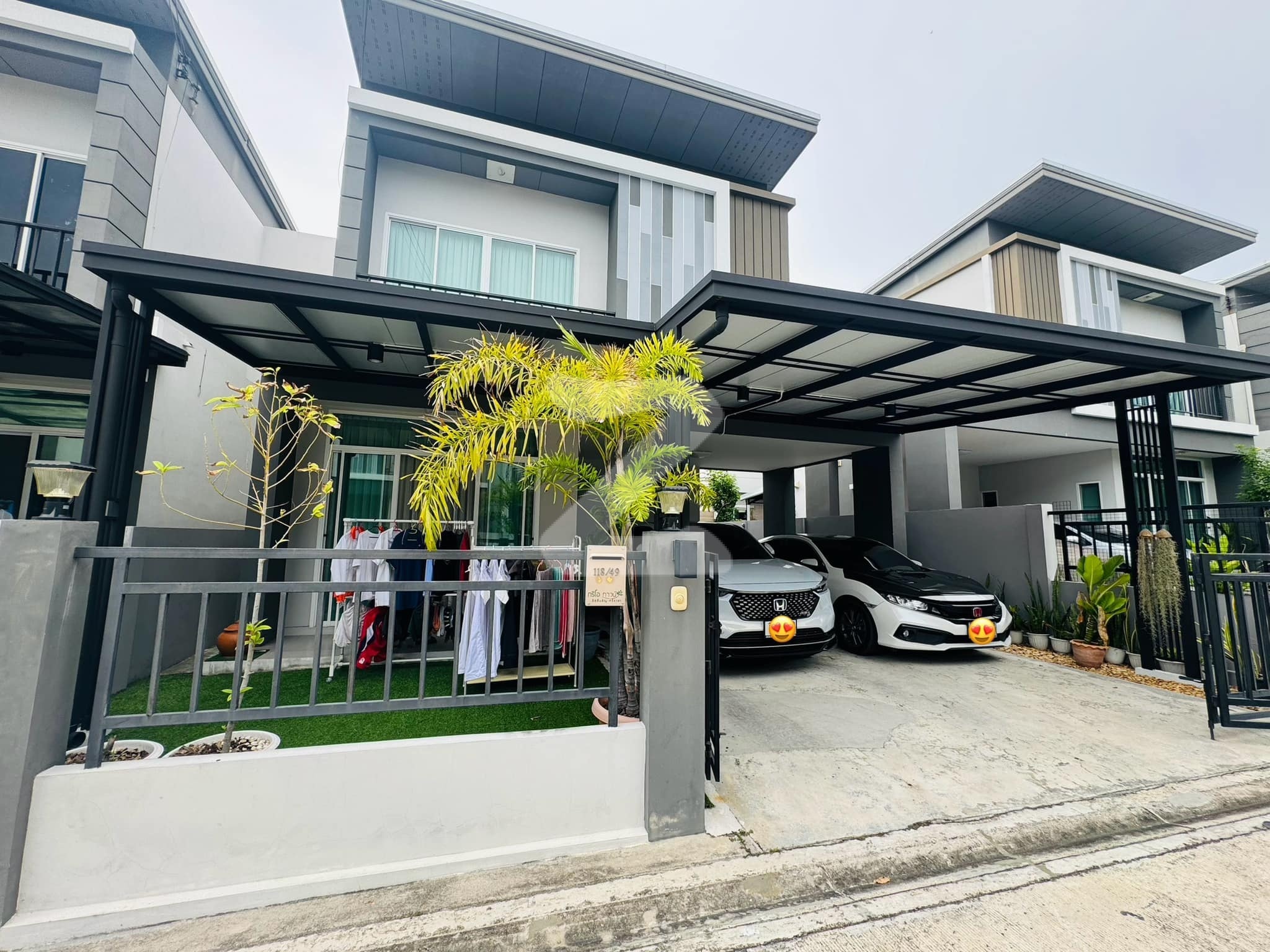 ขายด่วน‼️ โครงการหมู่บ้านทรีโอ้ ทาวน์  บ้านแฝดสไตล์บ้านเดี่ยว🏡 สภาพดีมาก เข้าอยู่ได้เล            : เจ้าของขายเอง (งดรับนายหน้า)