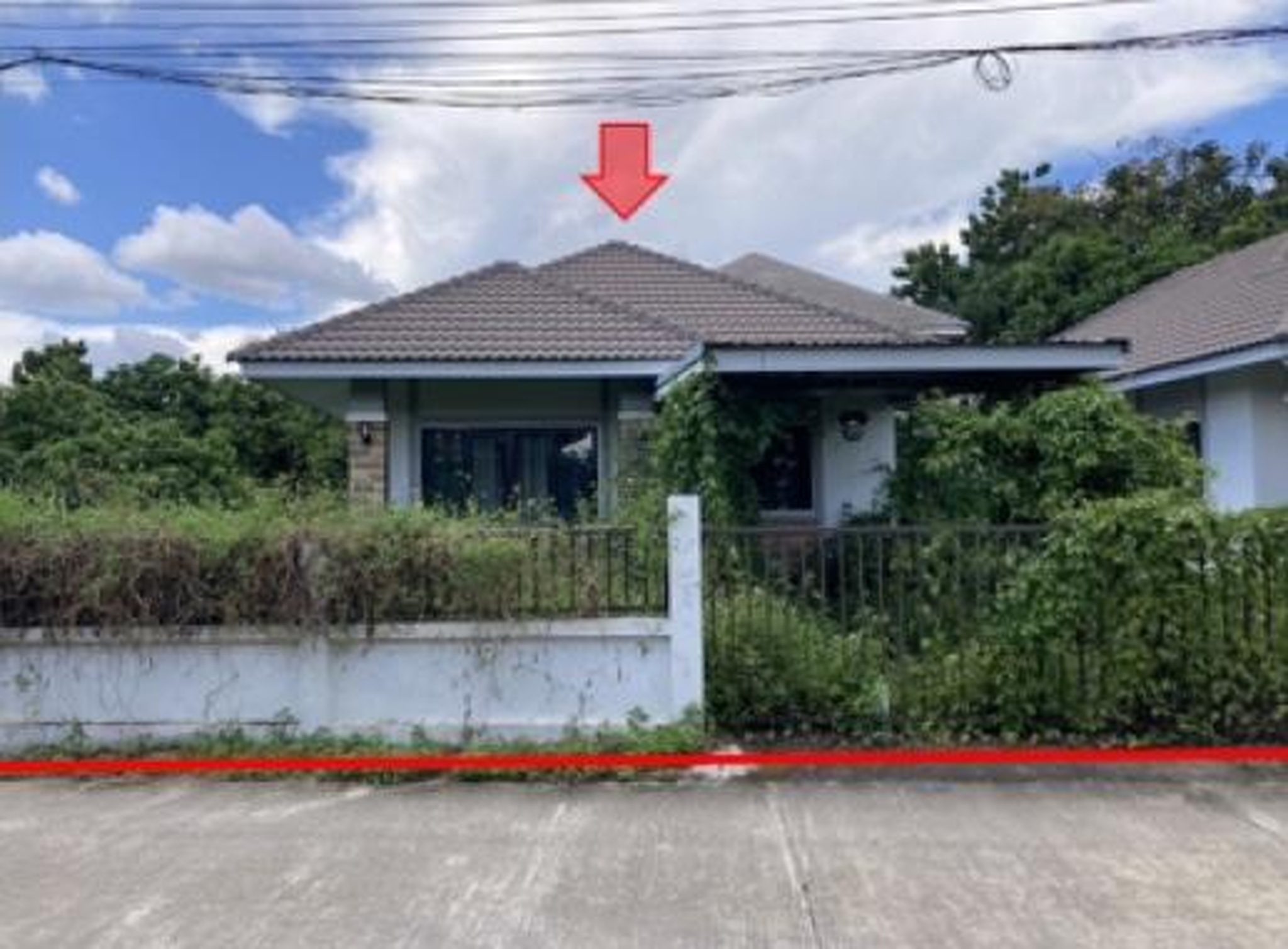 ทรัพย์สถาบันโดย GHB บ้านเดี่ยว ซอยทางไปวัดกู่แดง ถนนสายขัวมุง-เทพาราม