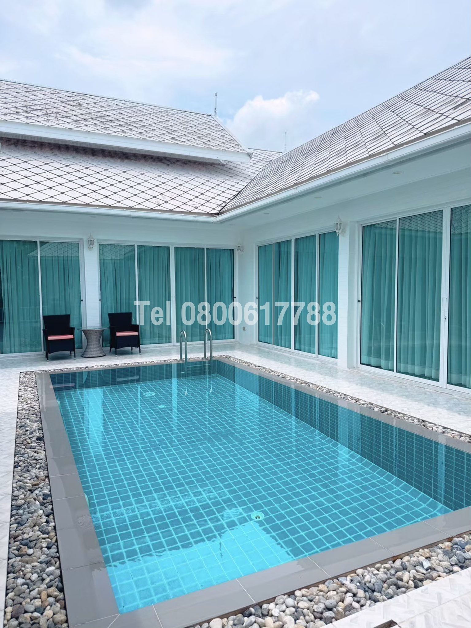 ขาย Marwin pool villa ตกแต่งพร้อมอยู่ 4 ห้องนอน 4 ห้องน้ำ 1ห้องโต้ะพลู 1ห้องครัวนอก : เจ้าของขายเอง