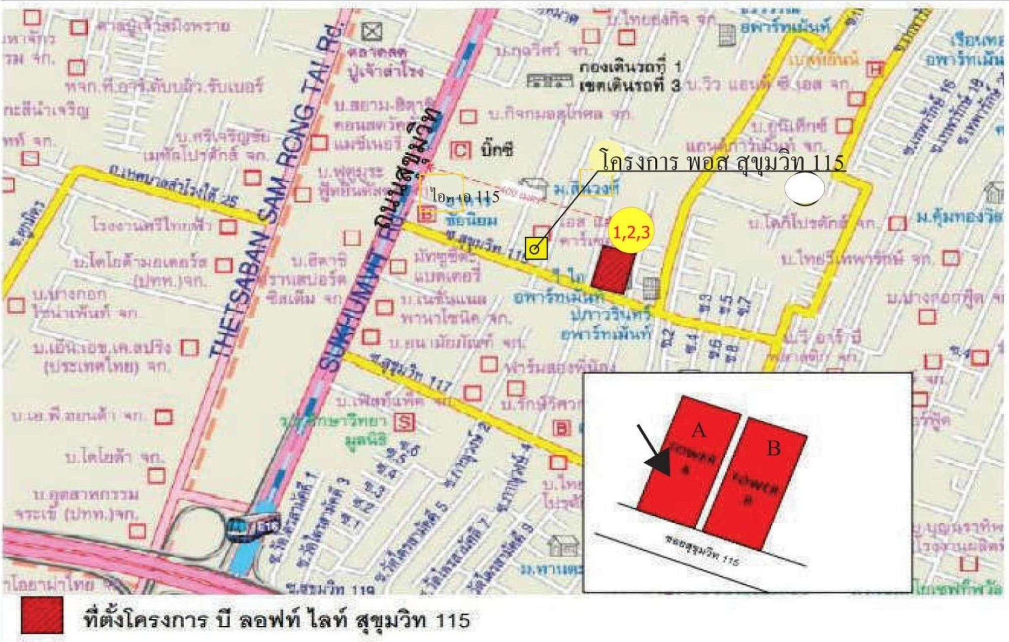 ทรัพย์สถาบันโดย SCB คอนโดใกล้ BTS ปู่เจ้า บีลอฟท์ ไลท์ สุขุมวิท 115 (B-Loft Lite Sukhumvit 115)