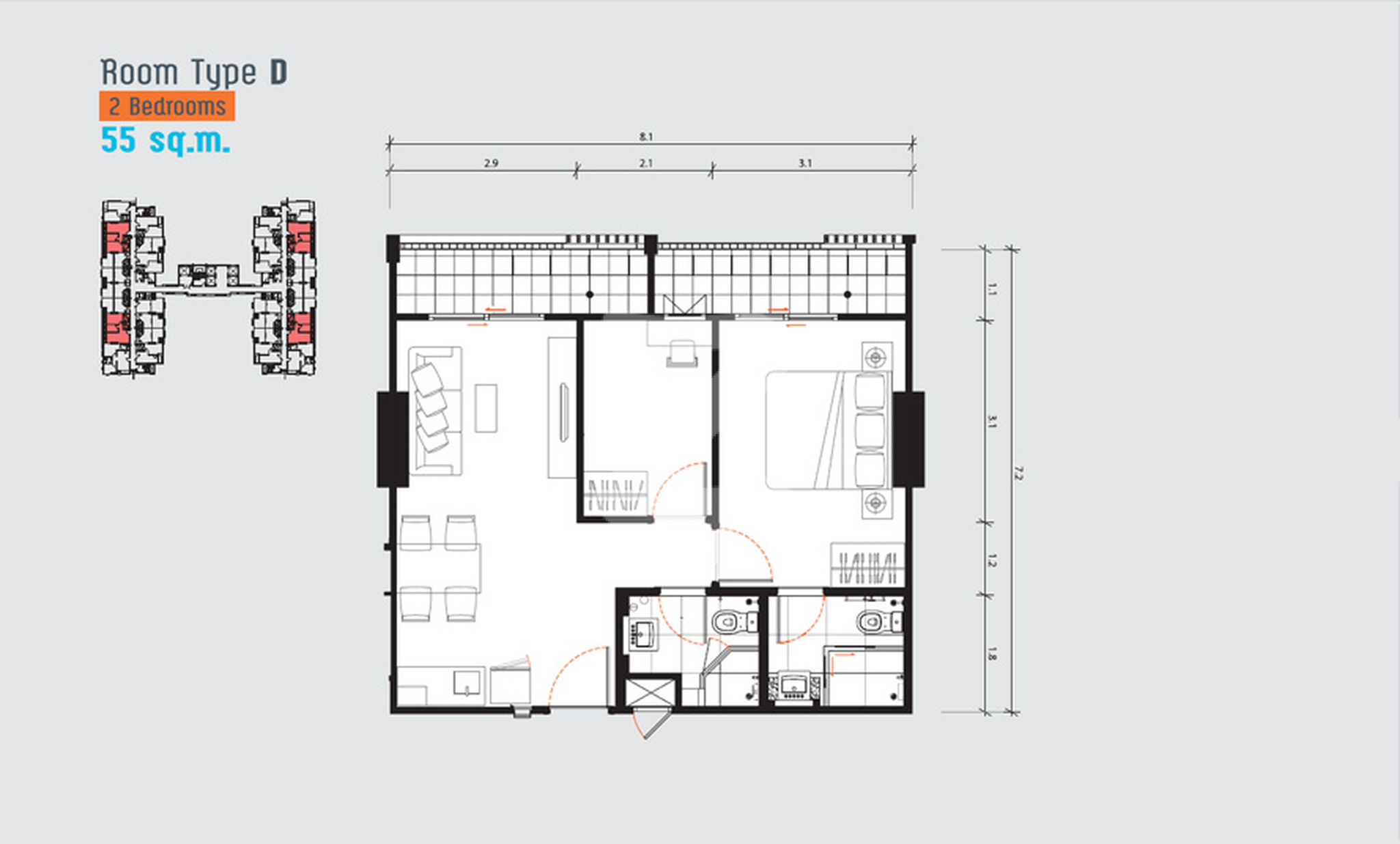ให้เช่าคอนโด CU Terrace จุฬาฯ 9 ใกล้ MRT พื้นที่ 55 ตร.ม. 2 นอน 2 น้ำ ชั้น 20 ทิศเหนือ ราคา 28,000 บ./ด. เจ้าของปล่อยเอง : เจ้าของให้เช่าเอง (งดรับนายหน้า)