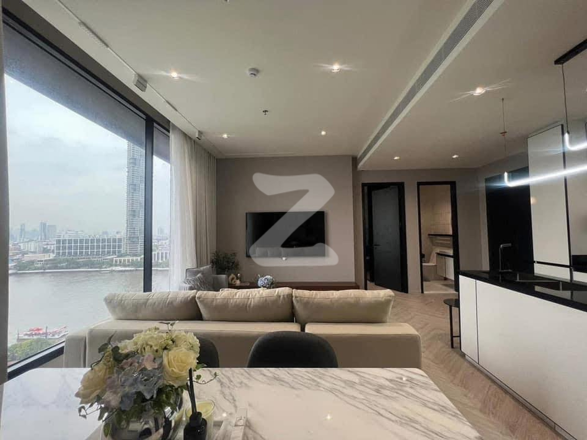ห้องว่างให้เช่า ณ Chapter Charoennakorn Riverside 2 ห้องนอน, 2 ห้องน้ํา 68 ตรม. อาคาร A ชั้น 18                         : เจ้าของให้เช่าเอง (งดรับนายหน้า)