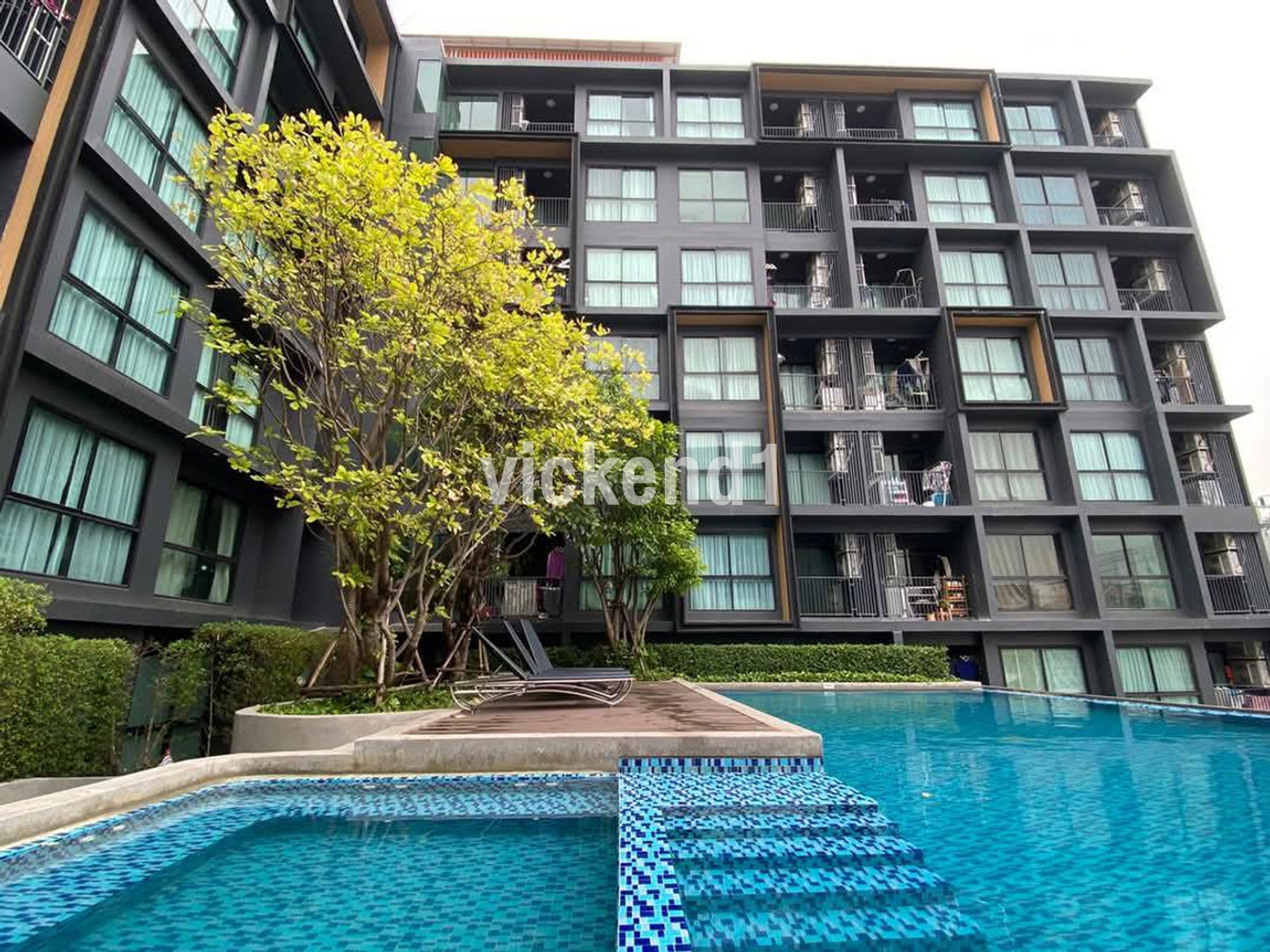 พร้อมอยู่ ห้องสวย The Excel Groove LaSalle52 ตึกA  ชั้น3 ทิศเหนือ ลมเย็น ทั้งเช้าและเย็น : เจ้าของให้เช่าเอง