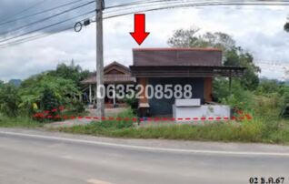 ขายบ้านเดี่ยว ถนนสายแยก ทล.416-บ้านสะพานวา (สต.3007)