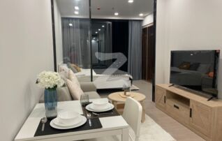 #ให้เช่าคอนโดOne9Five Asoke - Rama 9 อยู่ติดถนนพระราม 9 ระหว่างแยกพระราม 9 🏡 1นอน 1น้ำ ขนาด 36 ตรม. ชั้น 50 ตึก B ⭕️เฟอร์ตามรูป