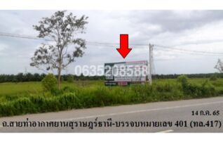 ขายที่ดิน ถนนสายท่าอากาศยานสุราษฎร์ธานี (ทล.417)