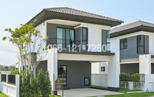 บ้านแฝดหรูสไตล์ Modern Art Deco บ้านฟ้ากรีนเนอรี่ ธีโอ ชัยพฤกษ์-แจ้งวัฒนะ