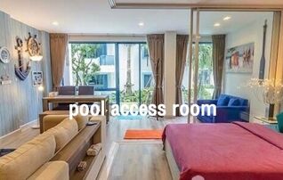 ห้องpool access สระติดหลังห้อง