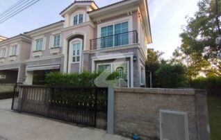 ขายด่วน!!! หมู่บ้านเพรสทีจ พระราม 9-กรุงเทพกรีฑา ( Prestige Rama9 ) หลังมุมติดสวน บรรยากาศสงบร่มรื่น มีสวนรอบบ้าน : เจ้าของขายเอง (งดรับนายหน้า)