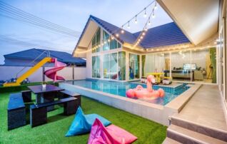 ขายบ้านพักพูลวิลล่าชะอำ ตกแต่งใหม่ ใกล้หาดชะอำ 1.5 กิโลเมตร [ซื้อเสร็จมีรายได้เข้ากระเป๋าทันที] : เจ้าของขายเอง