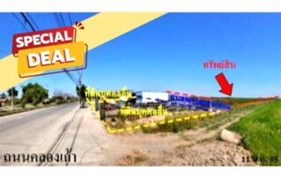 ทรัพย์สถาบันโดย บริษัท บริหารสินทรัพย์สุขุมวิท จำกัด ที่ดิน ถนนคลองเก้า
