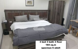 ให้เช่าทาวน์โฮม 3 ชั้น 180ตรม 3นอน 3น้ำ ติดตลาดแม่เหียะ ริมปิง 7-11 ใกล้ รร.นานาชาติ ABA APISP พร้อมอยู่ WFH สะดวก : เจ้าของให้เช่าเอง