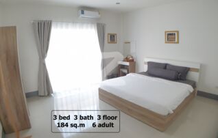 ให้เช่าทาวน์โฮม 3 ชั้น 180ตรม 3นอน 3น้ำ ติดตลาดแม่เหียะ ริมปิง 7-11 ใกล้ รร.นานาชาติ ABA APISP พร้อมอยู่ WFH สะดวก : เจ้าของให้เช่าเอง