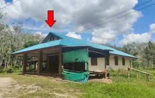 ทรัพย์สถาบันโดย บริษัท บริหารสินทรัพย์สุขุมวิท จำกัด บ้านเดี่ยว ถนนสายป่าบอนเหนือ-บ้านนา (ทล.4122)