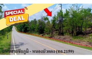 ทรัพย์สถาบันโดย บริษัท บริหารสินทรัพย์สุขุมวิท จำกัด ที่ดิน ถนนสายบ้านยางป่า-โคกสูง (ชย.4077)