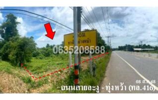 ขายที่ดิน ถนนสายละงู- ทุ่งหว้า (ทล.416)