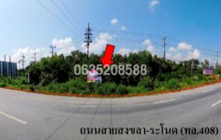 ขายที่ดิน ถนนสายสงขลา-ระโนด (ทล.408)